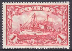 Kamerun - 1905  Schiffszeichnung mit Wz.