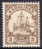 Karolinen - 1900  Schiffszeichnung ohne Wz.