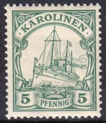 Karolinen - 1900  Schiffszeichnung ohne Wz.