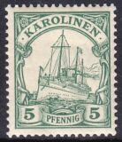 Karolinen - 1900  Schiffszeichnung ohne Wz.
