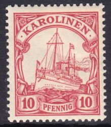 Karolinen - 1900  Schiffszeichnung ohne Wz.