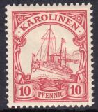 Karolinen - 1900  Schiffszeichnung ohne Wz.