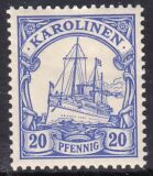Karolinen - 1900  Schiffszeichnung ohne Wz.