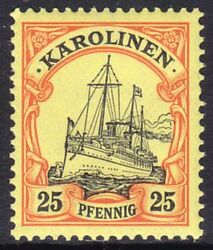 Karolinen - 1900  Schiffszeichnung ohne Wz.