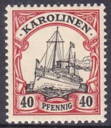 Karolinen - 1900  Schiffszeichnung ohne Wz.