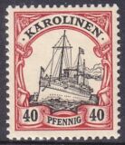 Karolinen - 1900  Schiffszeichnung ohne Wz.