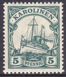 Karolinen - 1915  Schiffszeichnung mit  Wz.