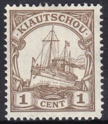 Kiautschou - 1905  Schiffszeichnung ohne Wz.