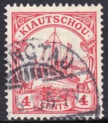 Kiautschou - 1905  Schiffszeichnung mit Wz.