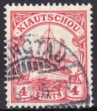 Kiautschou - 1905  Schiffszeichnung mit Wz.