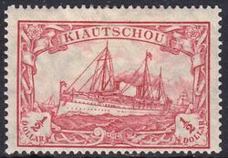 Kiautschou - 1905  Schiffszeichnung mit Wz.