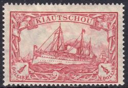 Kiautschou - 1905  Schiffszeichnung mit Wz.