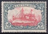 Kiautschou - 1905  Schiffszeichnung mit Wz.