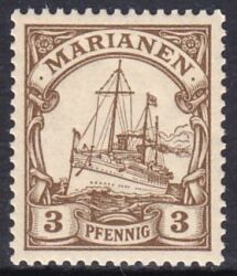 Marianen - 1901  Schiffszeichnung ohne Wz.