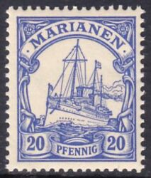 Marianen - 1901  Schiffszeichnung ohne Wz.