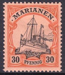 Marianen - 1901  Schiffszeichnung ohne Wz.