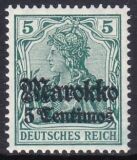 Marokko - 1911  Freimarke mit Aufdruck "Marokko"
