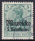 Marokko - 1911  Freimarke mit Aufdruck "Marokko"