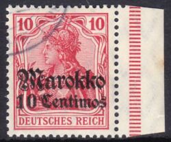 Marokko - 1911  Freimarke mit Aufdruck "Marokko"