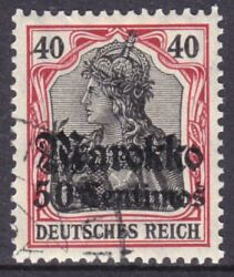 Marokko - 1911  Freimarke mit Aufdruck "Marokko"