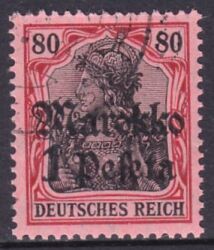Marokko - 1911  Freimarke mit Aufdruck "Marokko"