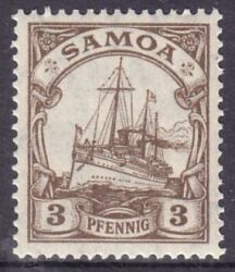 Samoa - 1916  Freimarke: Kaiseryacht mit Wz.