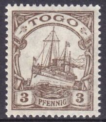 Togo - 1909  Freimarke: Kaiseryacht mit Wz.