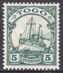 Togo - 1909  Freimarke: Kaiseryacht mit Wz.