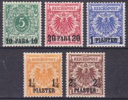 Türkei - 1889  Freimarken Deutsches Reich mit Aufdruck