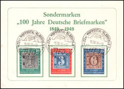 1949  100 Jahre Deutsche Briefmarke