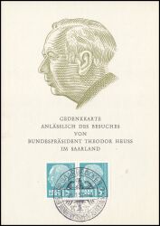 1957  Bundesprsident Theodor Heuss im Saarland