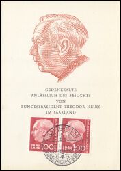 1957  Bundespräsident Theodor Heuss im Saarland