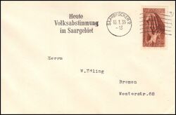 1935  Einzelfrankatur auf Brief