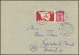 1949  Mischfrankatur auf Brief