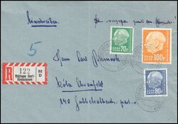 1959  Mischfrankatur auf Brief