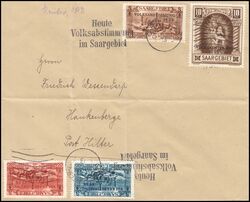1935  Mischfrankatur auf Brief