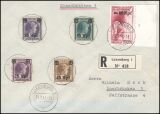 Luxemburg - 1940  Freimarken von Luxemburg mit Aufdruck