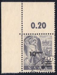 1947  Freimarke: Berufe und Ansichten mit Aufdruck I