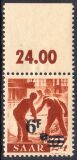 1947  Freimarke: Berufe und Ansichten mit Aufdruck I