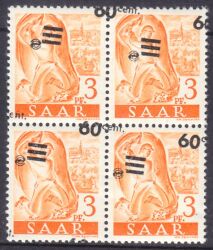 1947  Freimarken: Berufe und Ansichten mit Aufdruck II