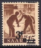 1947  Freimarke: Berufe und Ansichten mit Aufdruck I