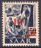 1947  Freimarke: Berufe und Ansichten mit Aufdruck I