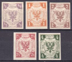 1859  Freimarken: Wappen von Lübeck