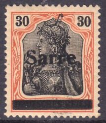 1920  Freimarken: Marke Deutsches Reich mit Aufdruck