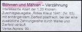 1941  Rotes Kreuz - verzähnt