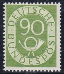 1951  Freimarke: Posthorn 138