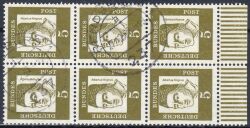 1961  Freimarken: Bedeutende Deutsche aus Bogen