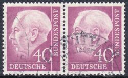 1954  Freimarken: Bundespräsident Theodor Heuss
