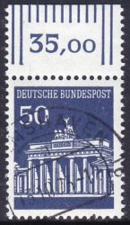 1966  Freimarken: Brandenburger Tor aus Bogen
