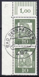 1961  Freimarken: Bedeutende Deutsche aus Bogen